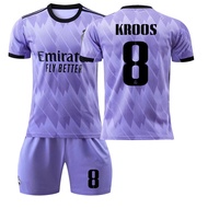 No. 9 Karim Benzema No. 20 Vinicius Junior Real-Ma Drids CFS Soccer Jerseys for Boys Girls and Men W