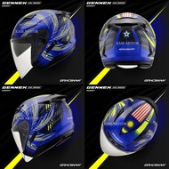 GRACSHAW GENNEX G535 KOL SERIES HELMET DASHUT DOUBLE VISOR HELMET BLUE(LIMITED ENDITION) G535