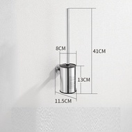 Gold Toilet Brush Stainless Steel Freestanding Bowl Wc Brush Bathroom Cleaning Tool Holder with Base