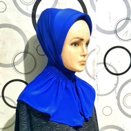 Hijab Instan Jilbab Kerja Bergo Polos Kerut Leher Inner