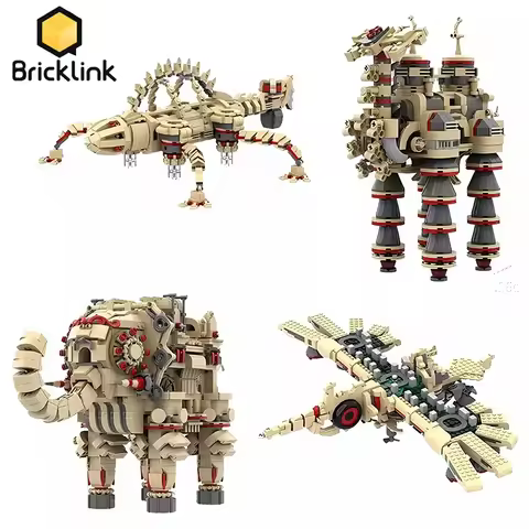 Bricklink MOC Game Zeldaed Breaths of the Wild Monster Four Divine Beast Set Vah Medoh Vah Naboris B