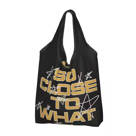 Tate McRae So Close To What Reusable Shopping Grocery Bags Foldable 50LB Weight Capacity Eco Bag Eco