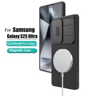Nillkin Slide Cover Camera Protection Magnetic Case for Samsung Galaxy S25 Ultra S25+ S25 Edge Shock