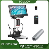 TOMLOV DM201 Max 25MP Digital Microscope 7 inch LCD Digital Coin Microscope with IPS Screen Bottom T