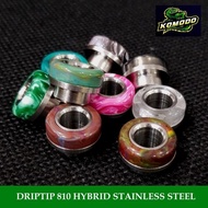 Driptip 810 Komodo Stainless Steel Hybrid RESIN