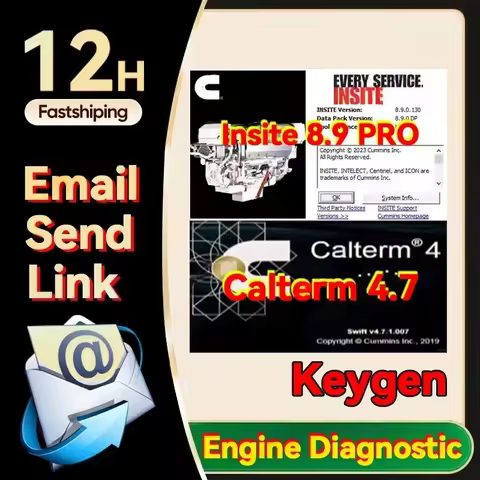 2025 Hot Car Engine Diagnostic Software Keygen Cummin Insite 8.9/8.7 PRO+ Calterm 4.7 MetaFiles v4.7