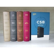 Black | CSB Large Print Compact Reference Bible, Soft Imitation Leather