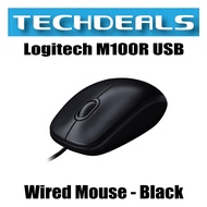 Logitech M100R USB Wired Mouse - Black