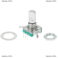 WHUEAL5 1PC EC11 Thin ROTARY Encoder พร้อมสวิทช์30ตำแหน่ง15 PULSE 15mm Half-Axis