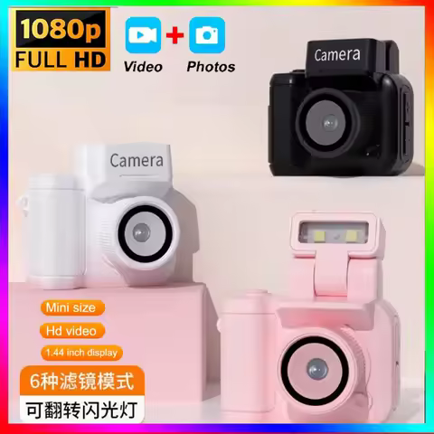 Y4000 Campus Digital Camera 1080P Mini Camera With 1.44 Inch Screen And Battery Dock Travel Portable