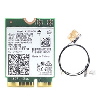 AX201 AX201NGW WiFi Card with 2XAntenna M.2 CNVio2 2.4 Ghz/5Ghz WiFi Card Antenna Accessories WiFi 6