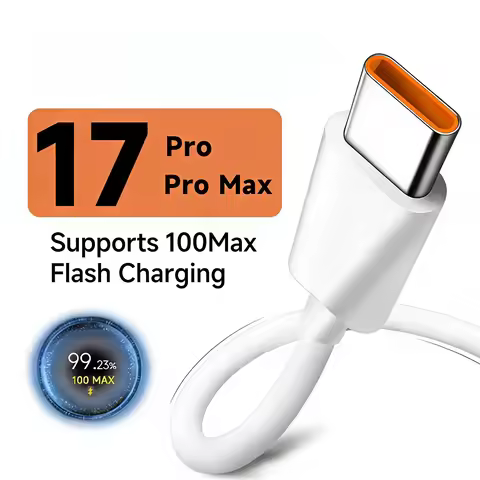 120W USB Turbo Fast Charging Cable For Xiaomi mi 17 15 14 13 12 11 6A 67W Type C Cable Redmi Note 10