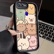 For OPPO R15 Pro R11s R11 R17 Case Animal Family Angel Eyes Stepped Thin Camera Protect Thicken All Inclusive Shockproof Softcase