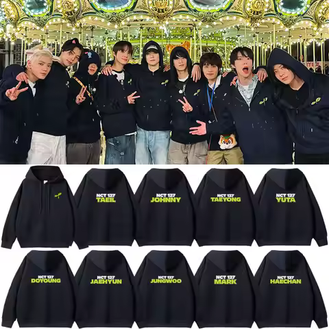 KPOP NCT 127 NCT127 Merch Zip Up Women/Men Hoodie Sweatshirt JAEHYUN MARK JOHNNY JUNGWOO TAEYONG YUT