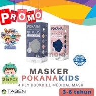 Masker Anak Pokana Duckbill Kids 4 Ply Earloop Medical Mask Color