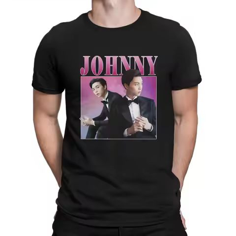Johnny Men T Shirt NCT-127 Leisure Tee Shirt Short Sleeve Crewneck T-Shirt 100% Cotton Birthday Pres