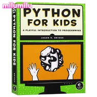 Milu Python Python สำหรับเด็กแนะนำขี้เล่นในการเขียนโปรแกรมหนังสือภาษาอังกฤษต้นฉบับ