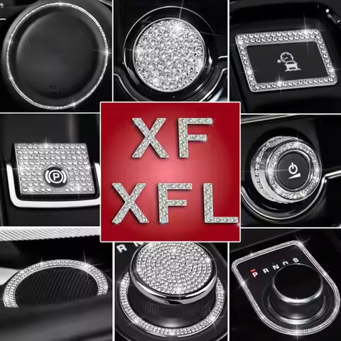 Vent Ring Diamond Decorate For Jaguar 08-21 Years XF 17-23 Years XFL Series Air Conditioner Vent Rin