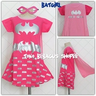 Girls' Superhero Costume Bat Supergirl Batgirl Pink SilverGirl