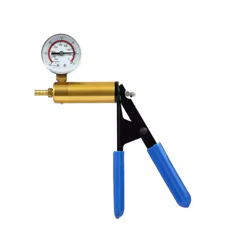 Metal manual vacuum pump, vacuum suction gun, negative pressure vacuum pump, vacuum gauge, negative 