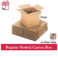 A-Flute Kotak Bungkusan Carton Box Packaging Box Craft Paper Carton Box Kotak Slotted Carton