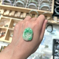 天然翡翠 緬甸 A玉 玉鐲 • 白底青如意翡翠吊墜