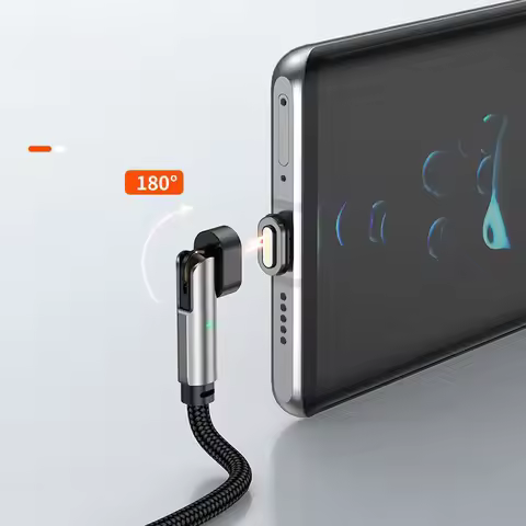 100W Fast Charging Magnetic Suction Data Line for iPhone 15 16 Xiaomi Samsung Mobile Phone Tablet Ro