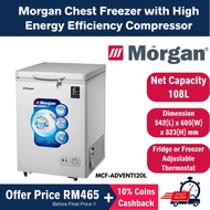 Morgan 108L Chest Freezer MCF-ADVENT120L Larger Net Capacity than MD-RC151FZB01 / FC125D4BWS / BJY-C