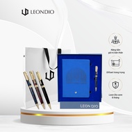 Sign Of The Time A5 leather cover notebook gift set, Leon Dio Classic Lapis Lazuli Premium Signing P