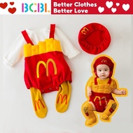 Baby Mcdo Clothes Food Themed French Fries Outfit Cosplay Halloween McDonald Clothes Christmas Newborn Romper