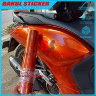 Motorcycle Sticker Metallic CandyORANGE Metallic Pink Sticker Metallic Sticker Candy Orange