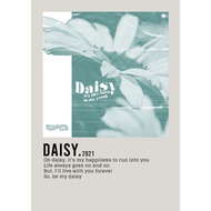 【READY STOCK】Poster Cover Single Album ​​daisy. by wave to earth for room/wall/gift