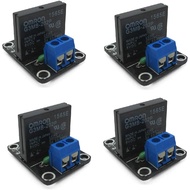 HiLetgo 4pcs 5V 1 Channel High Level Solid State Relay Module DC Control AC 240V 2A with Fuse