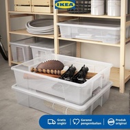 IKEA SAMLA Transparent Storage Box Without Lid 78x56x18 cm/ 55 L