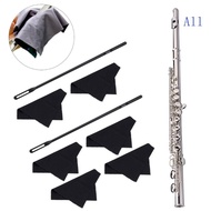 All Flute Cleaning Kits Flute Polishing Cloth Cleaning Stick Woodwind Instruments