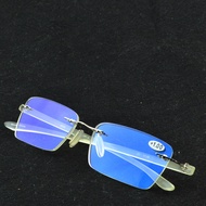 Frameless Reading Glasses with Clear Lens, +0.75 to +4 Diopter, Lightweight and Comfortable