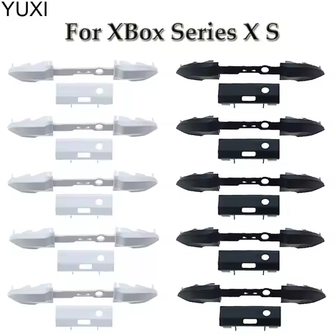 2/5/10Sets White Black RB LB Bumper Button for XBox Series S X Controller Trigger Surround Guide On 