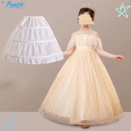 PANSIE Children's Tutu Skirt - Adjustable Hoop Crinoline, White Lace