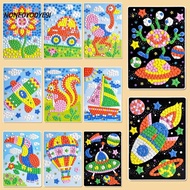 NONEDYODYE9I drawing toys Cartoon DIY Kits Early Educational Stickers