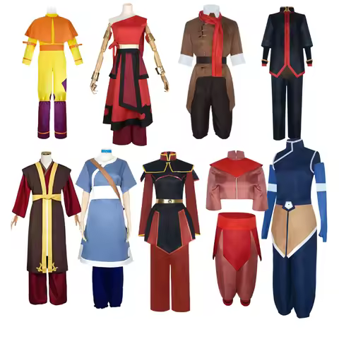 Avatar The Last Airbender Prince Zuko Princess Azula Mai Cosplay Costume Anime Fire Nation Aang Korr