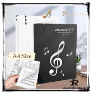 ［Just Like Music ］Modifiable A4 Sheet Modifiable A4 Sheet Folder Plastic Piano Score Folder Plastic