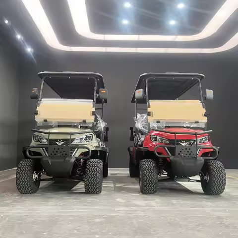 48V 60V 72V Solar Panels Battery Operated Golf Buggy Scooter Off Road Car 4 Seat Electric Golf Cart 