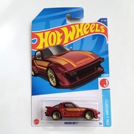 HOT WHEELS MAZDA RX-7 RED #1/10 HW J-IMPORTS HCX24 SCALE 1:64 MATTEL 2021 HOTWHEELS