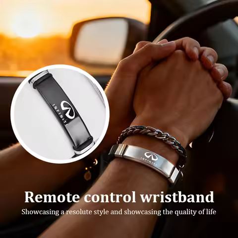 Fashion Car Logo Titanium Steel Sport Wristband Accessory Gift For Infiniti Q30 Q50 Q60 Q70 QX30 QX5
