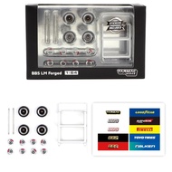 Tarmac WORKS ACCESSORIES 1/64 RIM SET BBS LM MATT BLACK POLISH