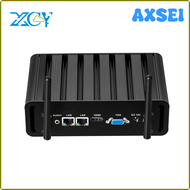 AXSEI XCY Fanless Mini Pc Intel Core i7 5500U Linux Thin Client Micro Desktop Computers Industrial K