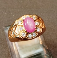 BATU PERMATA CINCIN RUBY PINK MUZAMBIK