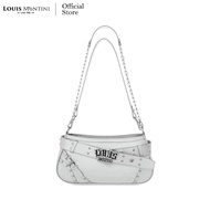 Louis Montini (ROAR 2000s) กระเป๋าสะพายแฟชั่น กระเป๋าสะพายไหล่ ทรงเข็มขัดพังก์ สไตล์ Y2K ROAR03