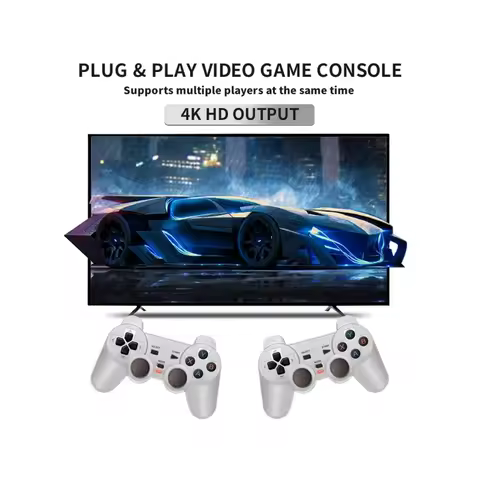 Y6 2.4G Wireless Game TV Stick Retro Family Portable Video Game Console 4K HD Support Multiplayer Ga