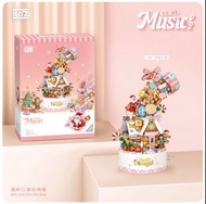 LOZ 聖誕音樂盒 樂高logo Christmas Music Box Building Block Set